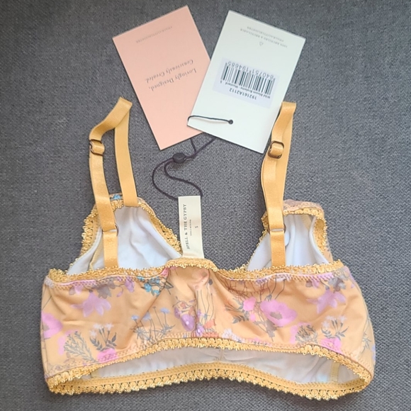 New spell designs wild bloom bralette bra yellow S - Picture 11 of 16